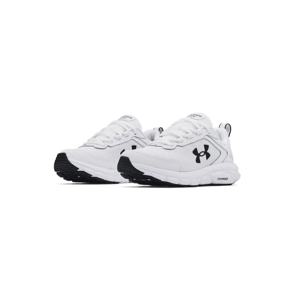 Under Armour Running Shoes Women Size 11 White Charged Assert 9 3024591-101 NWB